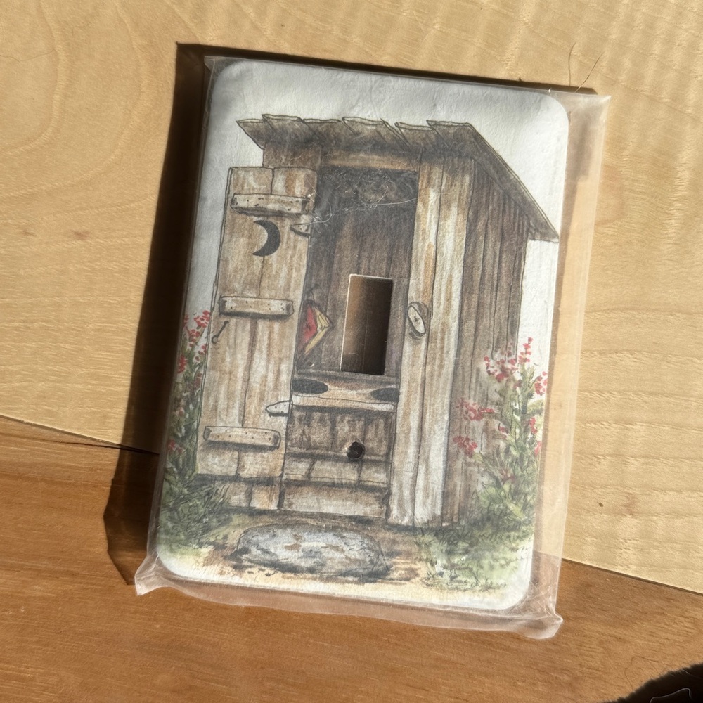 Vintage Handmade Decoupaged Light Switch Cover